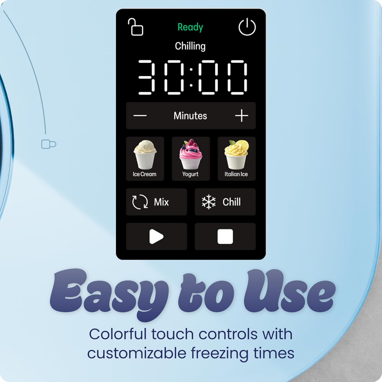 Detalle 1 de Chefman Ice Cream Maker RJ64-10-V2-AQU