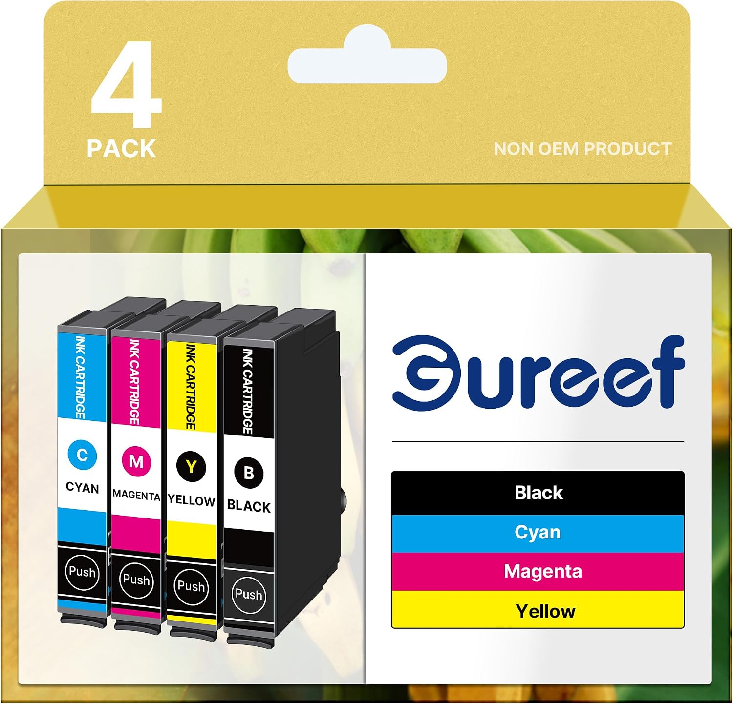 Detalle de Gureef 604XL Ink Cartridges 4-Pack 🖨