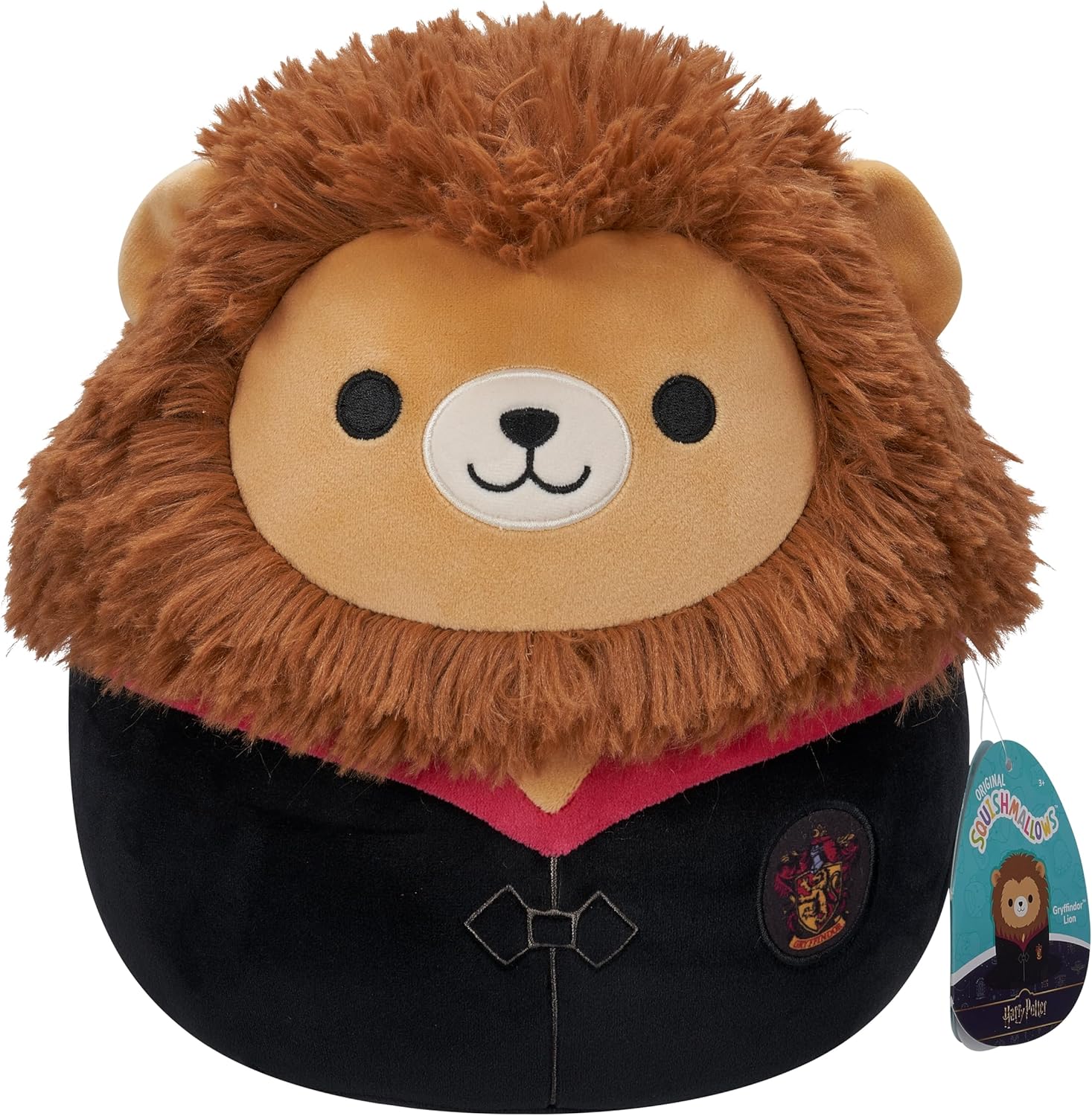 Detalle 2 de Squishmallows SQWB00322 – Gryffindor Löwe in Hogwarts Robe, 25 cm