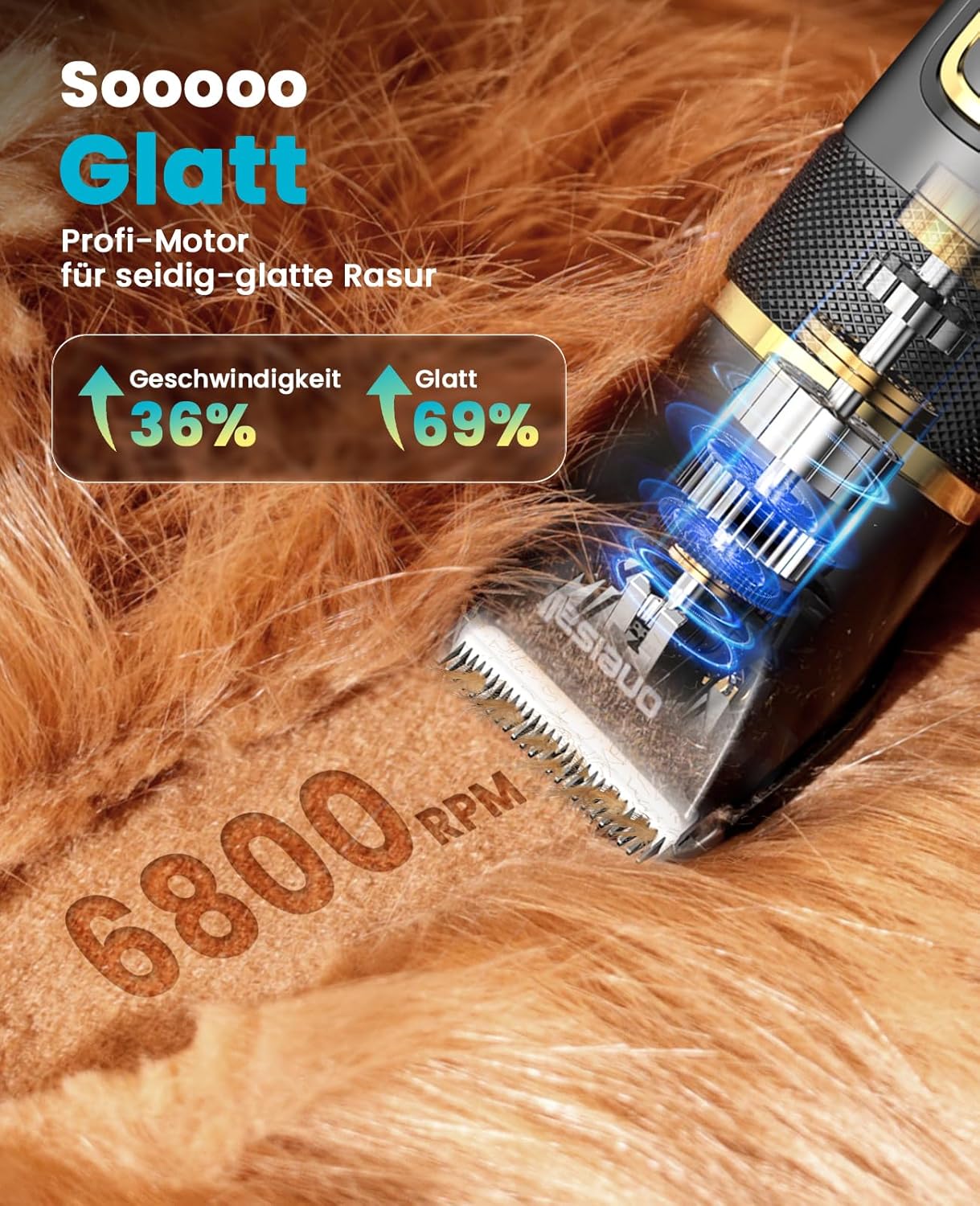 Thumbnail 5 de oneisall Leise Hundeschermaschine Upgrade Pro (2000 mAh) – Profi-Schermaschine für Hund & Katze