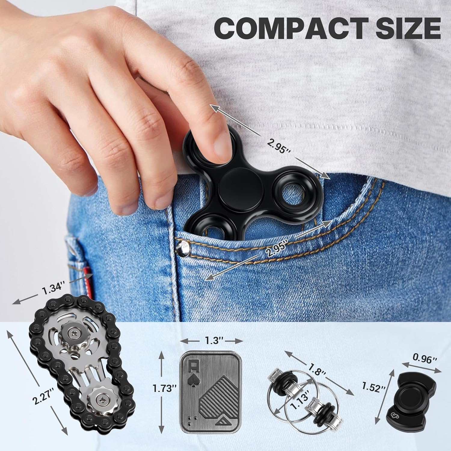 Thumbnail 6 de KAMBOLLY 5-Piece Metal Fidget Toy Set for Stress Relief and Focus