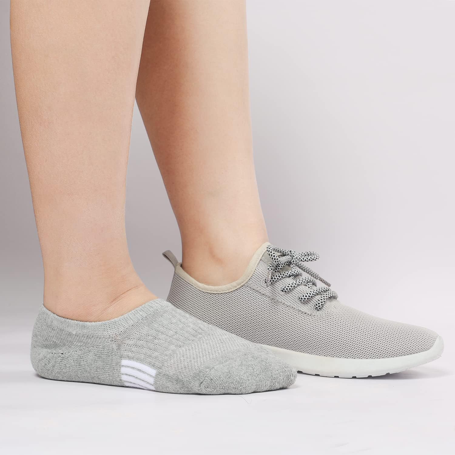 Thumbnail 2 de Toes Home 6 Paar Sneaker Socken Damen 35-38 / 39-42 – Unsichtbare, rutschfeste Füßlinge mit Silikonpad