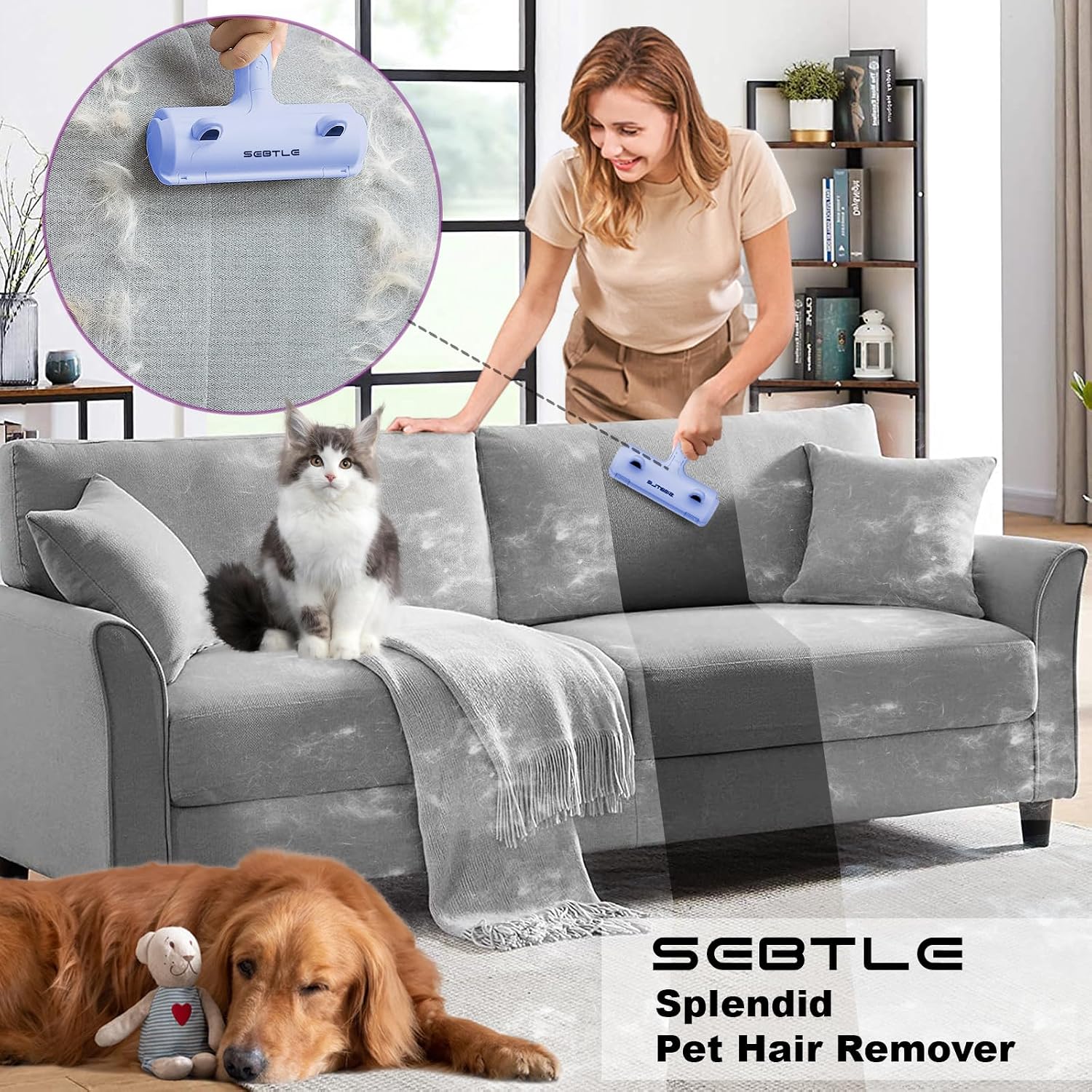 Thumbnail 1 de Sebtle Pet Hair Remover Roller