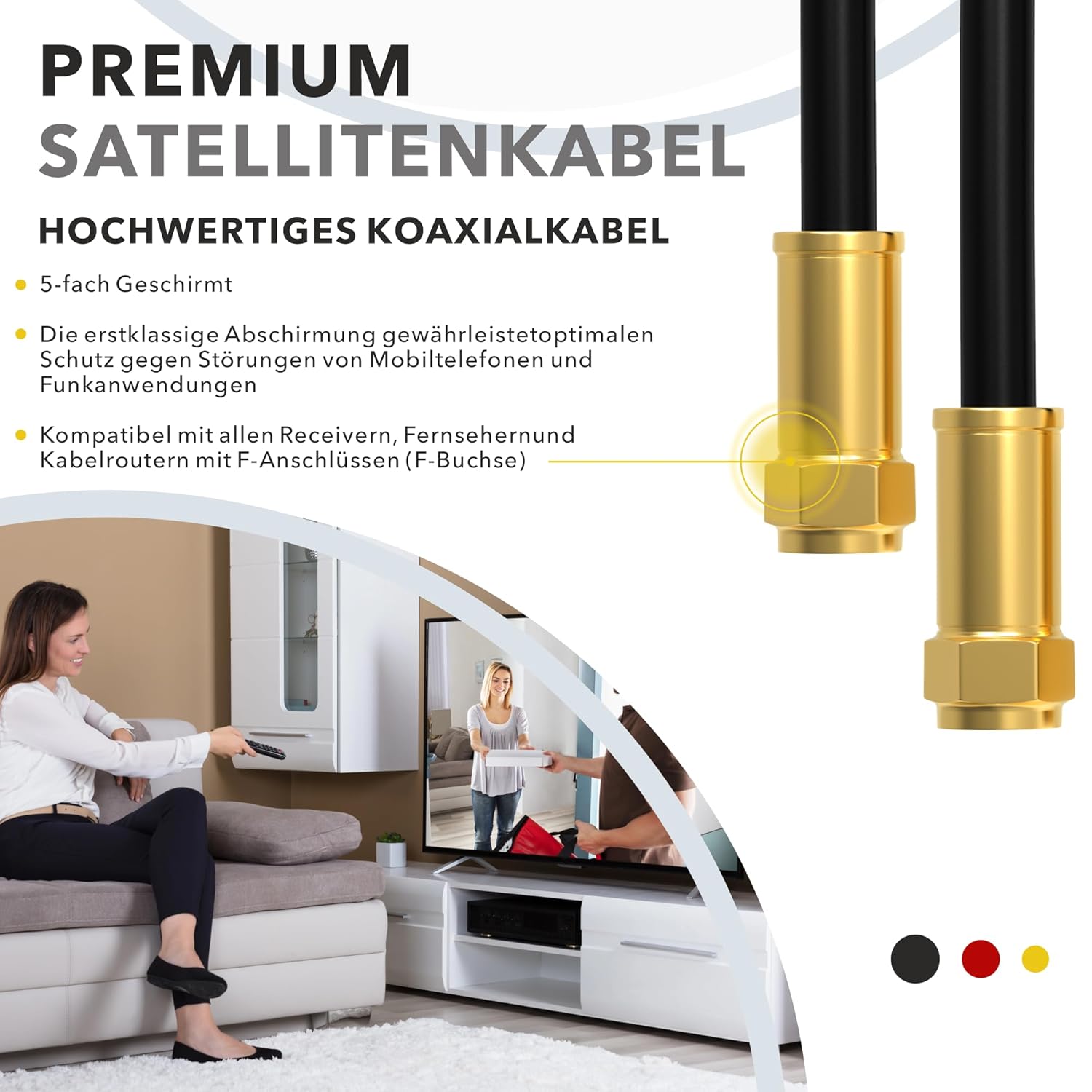 Thumbnail 2 de RedStar24 Premium 5m SAT Kabel