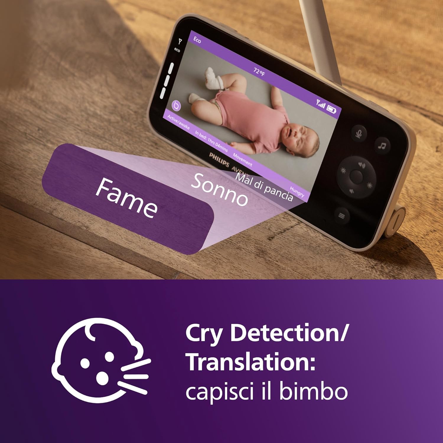 Thumbnail 3 de Philips Avent Premium Connected Baby Monitor SCD973/26: monitor per sonno e respirazione con IA e app