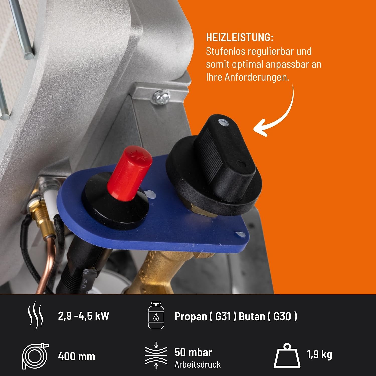 Thumbnail 2 de Güde Ghs 4200 (17306) Gas Heater with Piezo Ignition, 4.5 kW