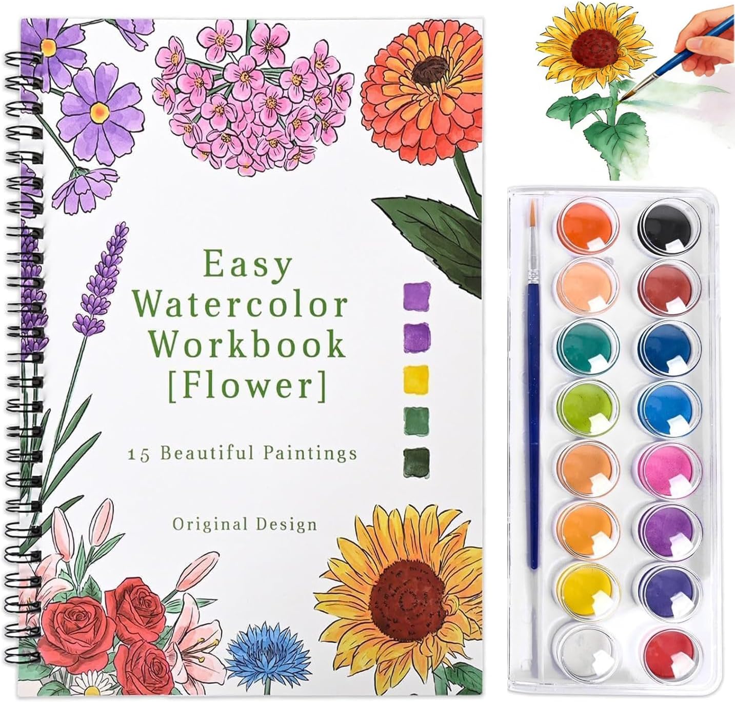 Detalle de pobuu Watercolour Workbook 9 x 10 inch
