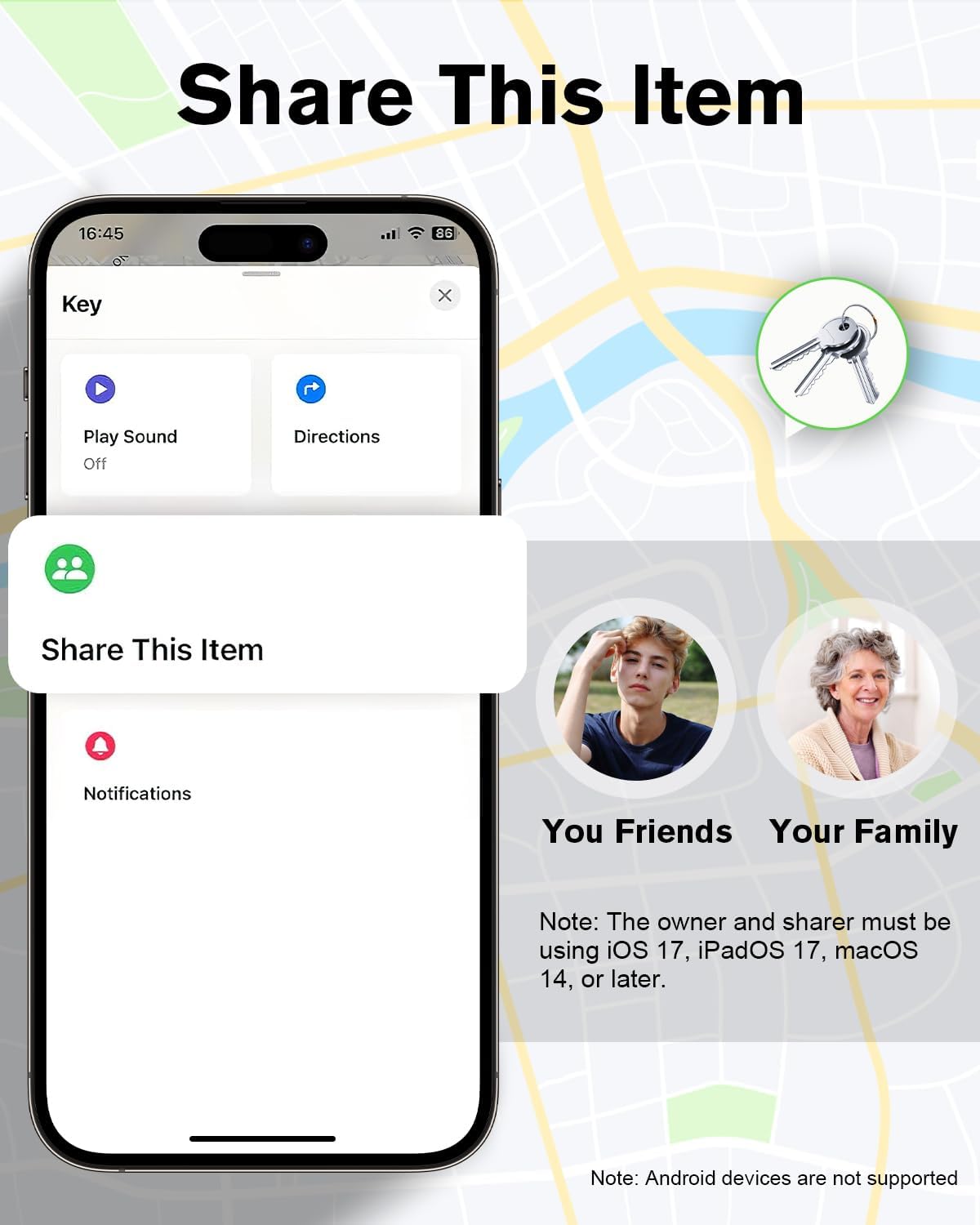 Thumbnail 4 de weTag mini Air Tracker Tag Compatible with Find My, 4‑pack