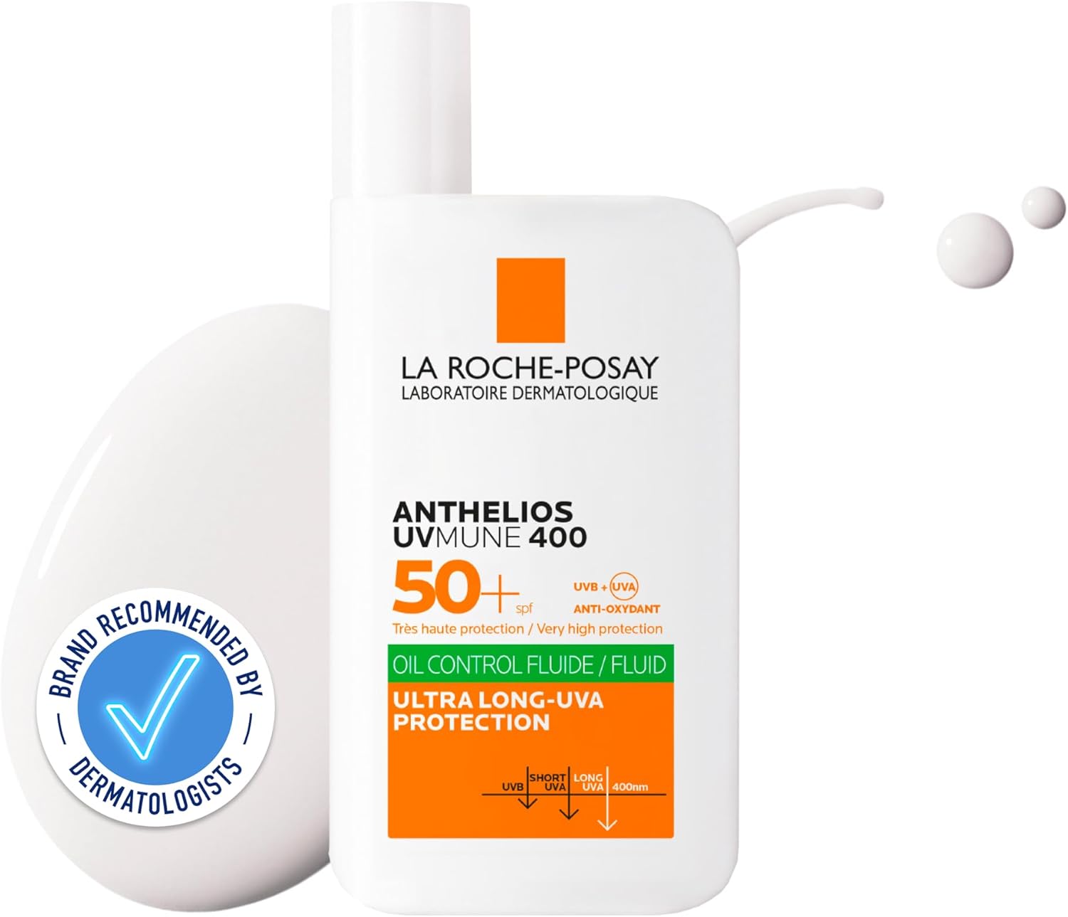 Detalle de La Roche-Posay Anthelios UVMune 400 Oil Control Invisible Fluid SPF50+