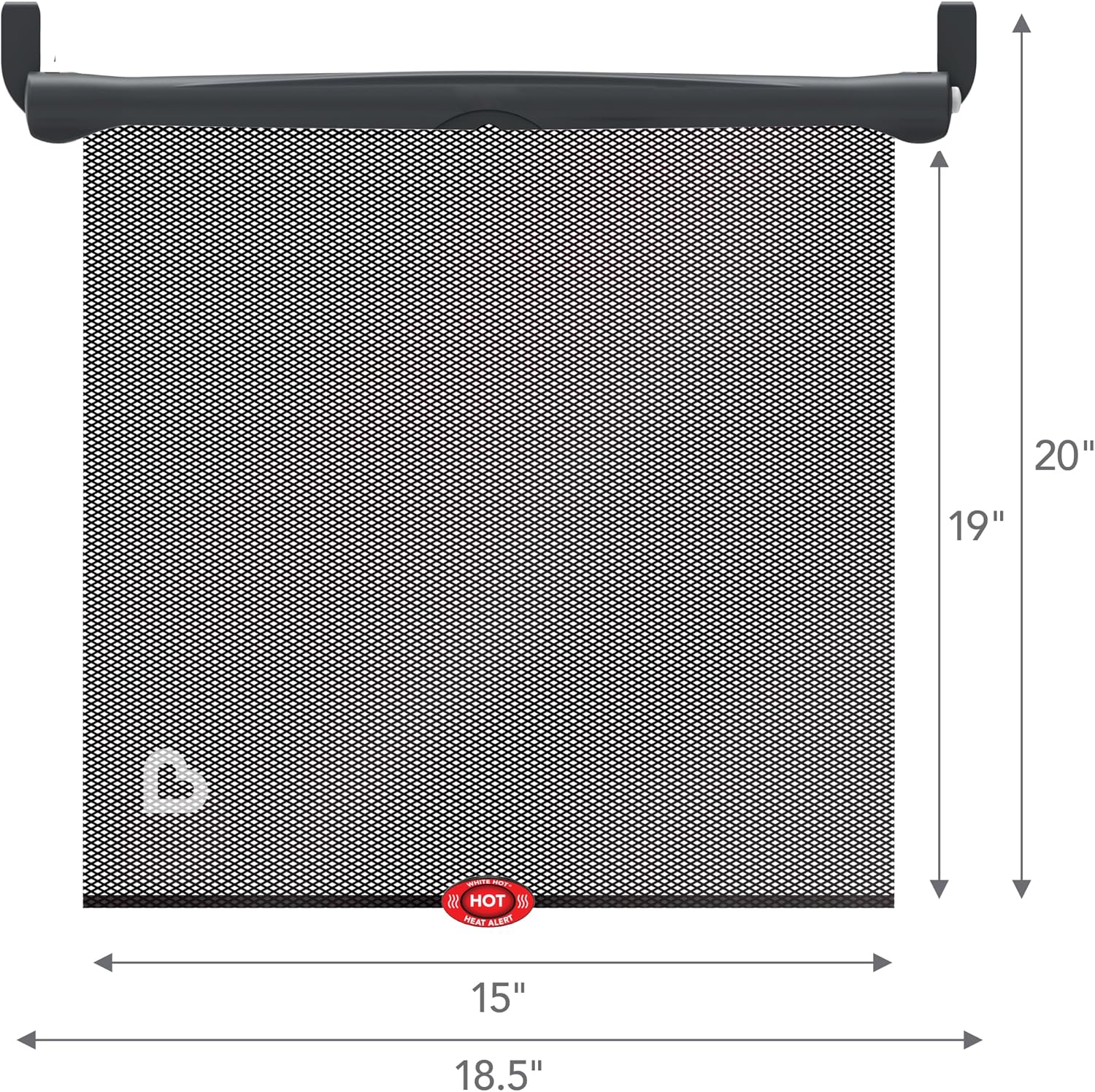 Detalle de Munchkin Brica Sun Safety Car Window Shade with Heat Alert (2 Pack) – Black