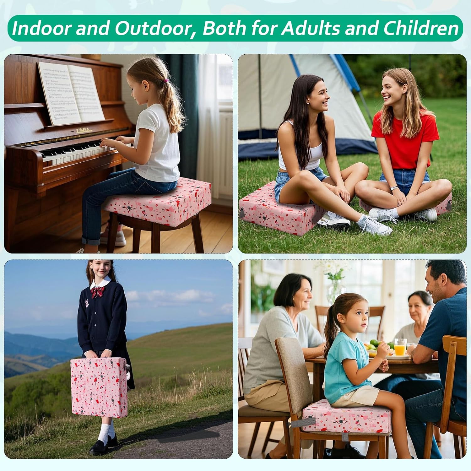 Thumbnail 5 de Zicac Booster Seat Dining Chair — Portable Toddler Booster Cushion for Dining Table