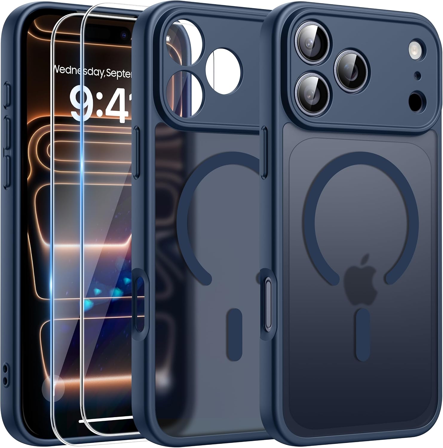 Detalle de FLLAO Magnetica Cover iPhone 17 Pro Max 2 pellicole