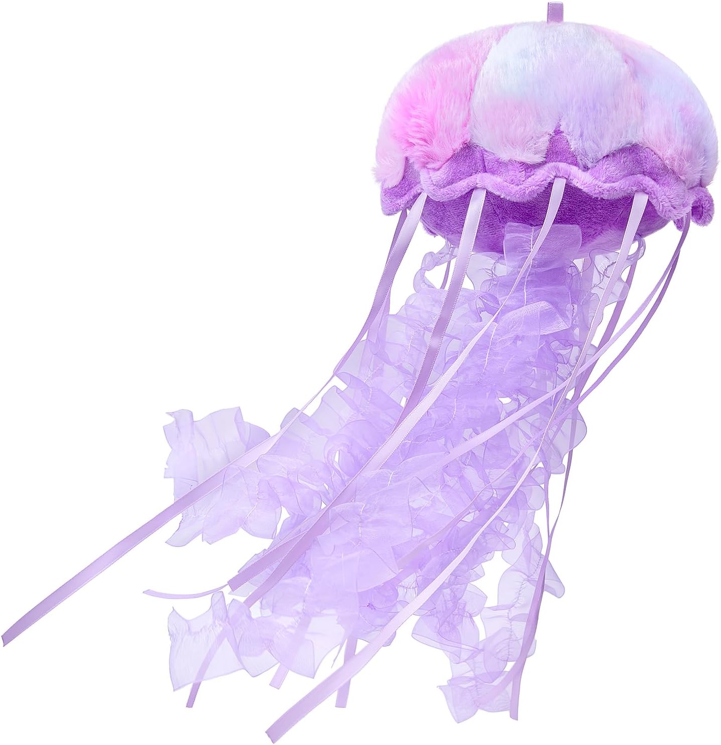 Detalle de RLOMUTE Purple Colorful Jellyfish Plush Toy – 5.9in Cute, Realistic Sea Creature for Decor, Gift and Play