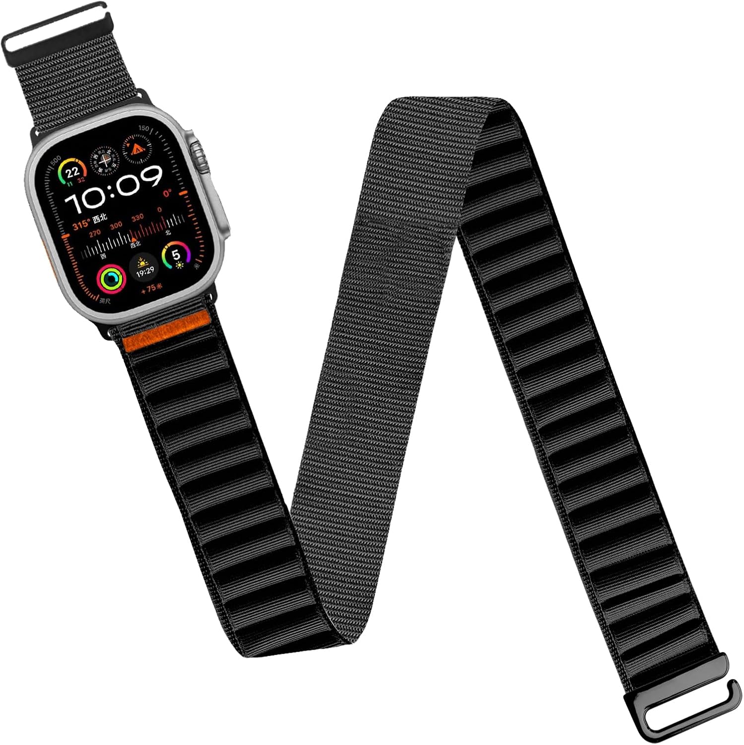 Detalle de Zspoly Apple Watch用ナイロンスポーツバンド 上腕・足首対応、Cフック式