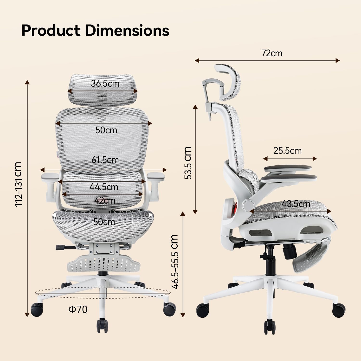 Detalle 2 de SIHOO Ergonomic Office Chair B100 PRO