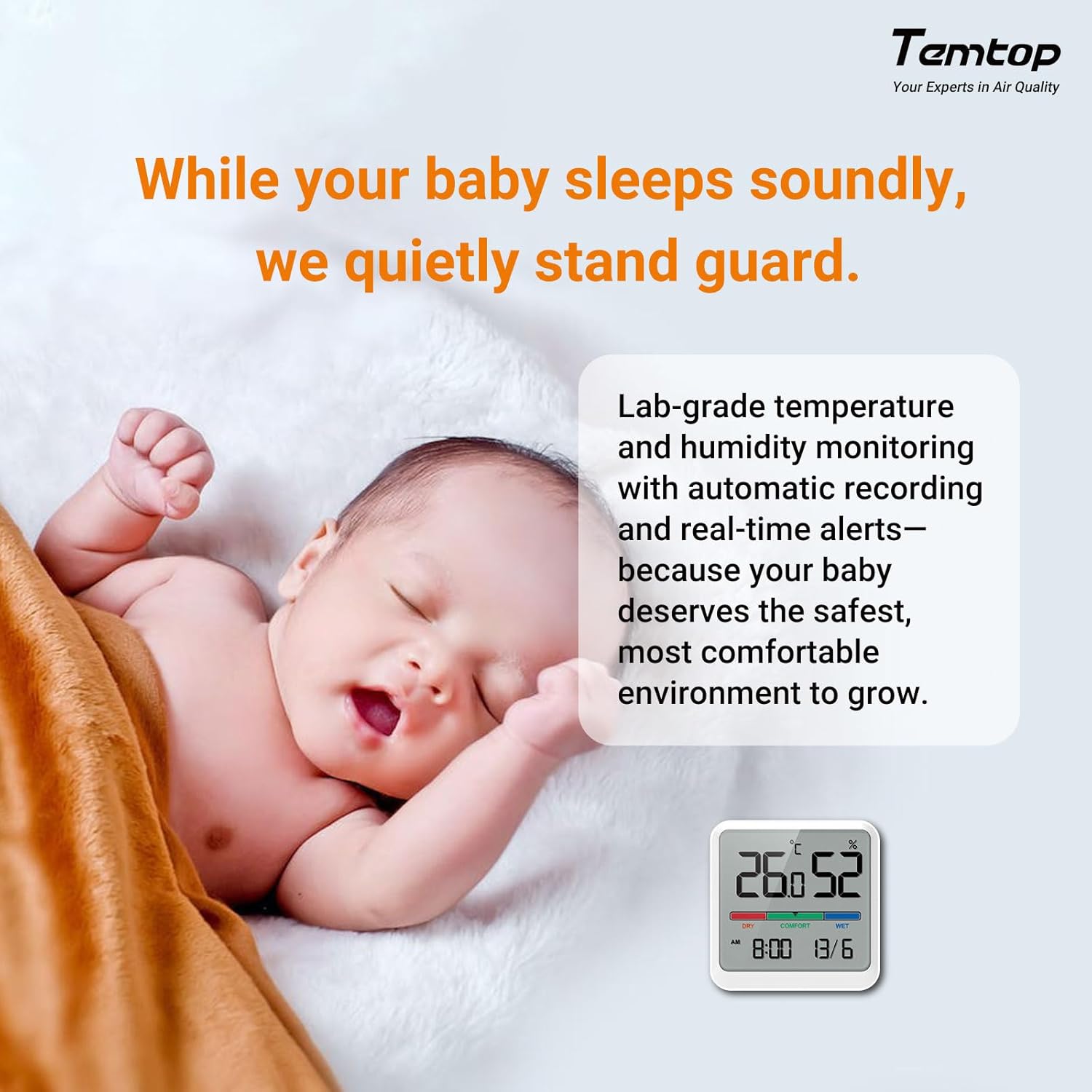Thumbnail 6 de Temtop Indoor Thermometer Hygrometer T1-SE: Compact Temperature, Humidity & Comfort Monitor
