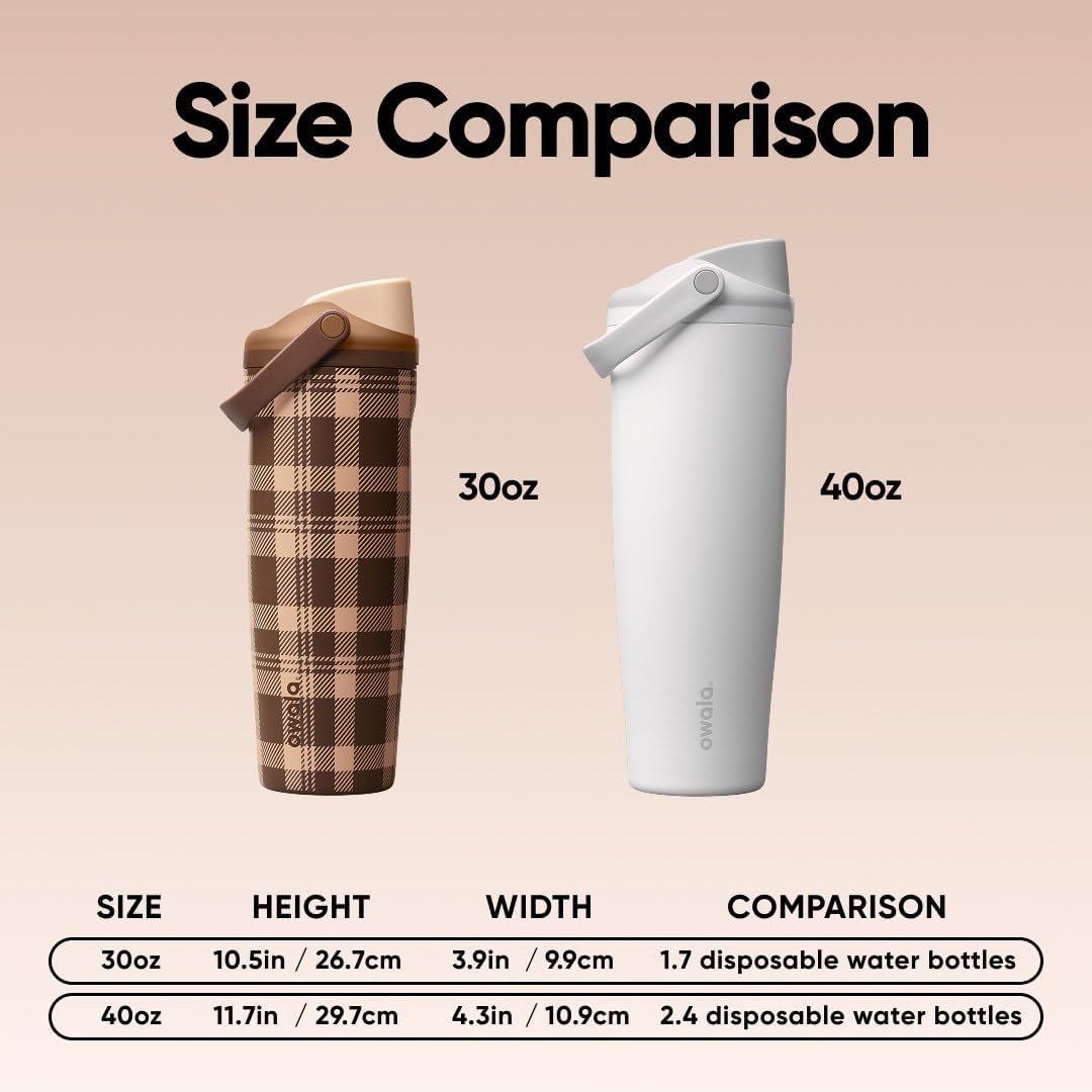 Thumbnail 6 de Owala C08477W FreeSip Sway 30 oz Insulated Stainless Steel Water Bottle