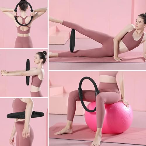 Detalle de MAGIC SELECT Aro de Pilates con doble asa (anillo de yoga) para piernas, brazos y abdomen
