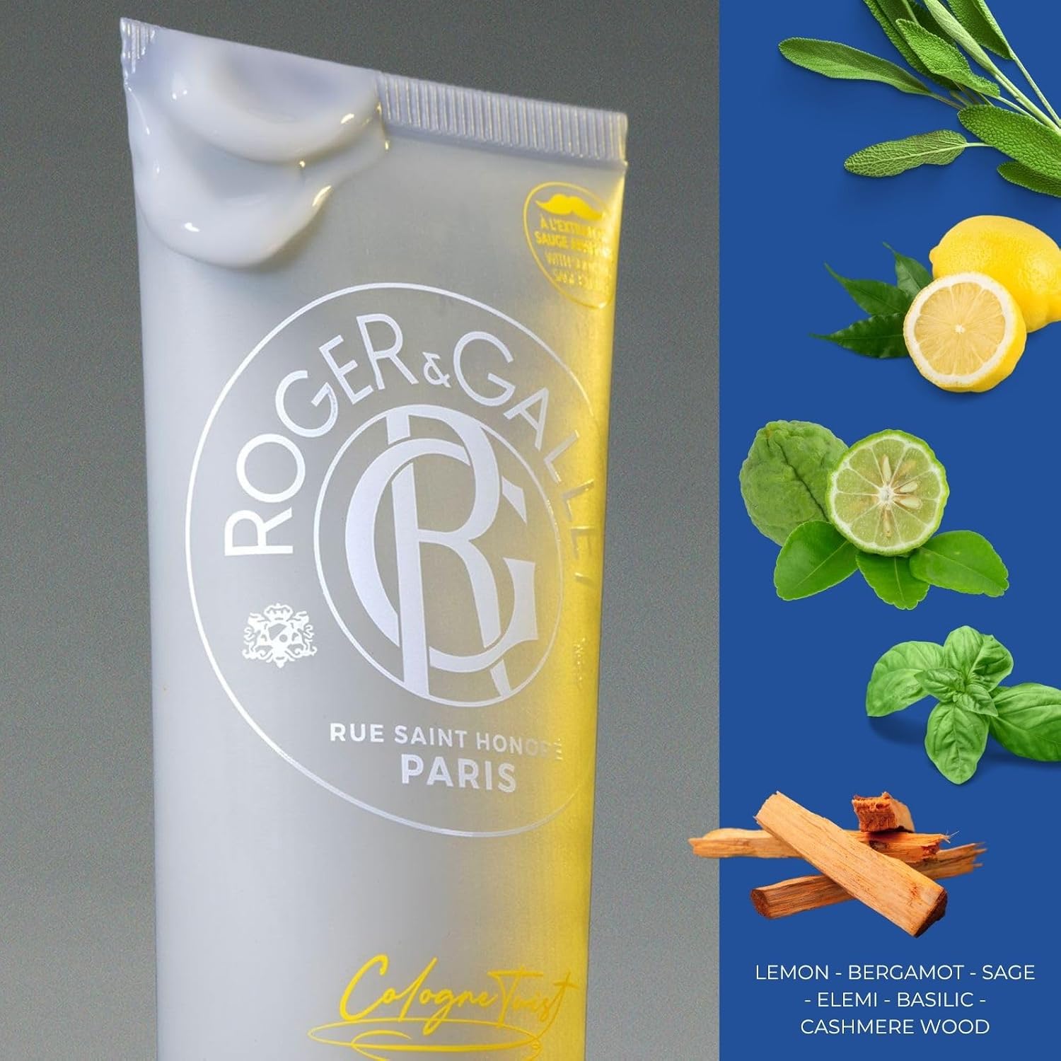 Detalle de Roger & Gallet Cologne Twist After Shave Gel, 75 ml