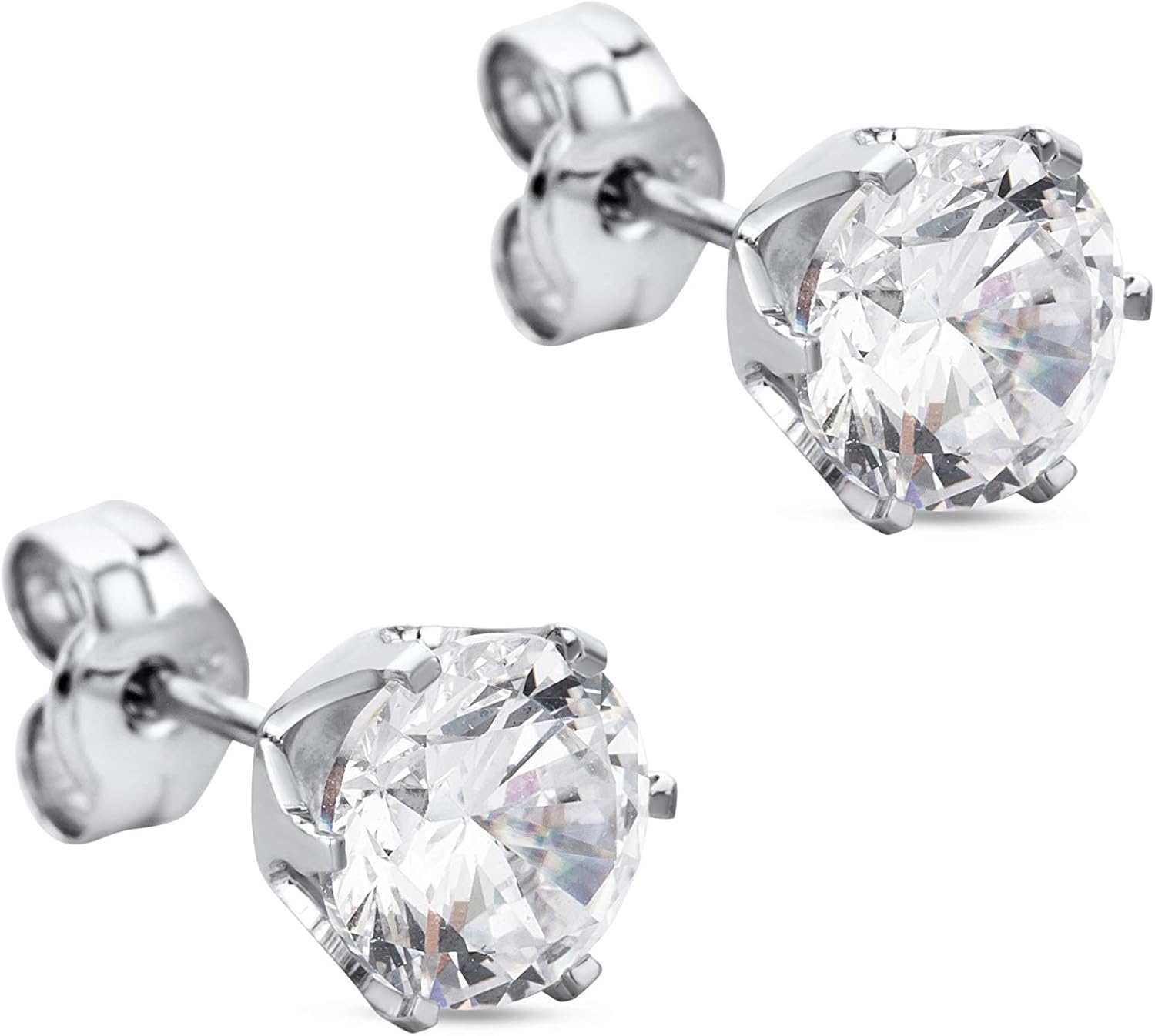 Thumbnail 6 de Orovi Boucles d'Oreilles Or blanc 9 carats 💎