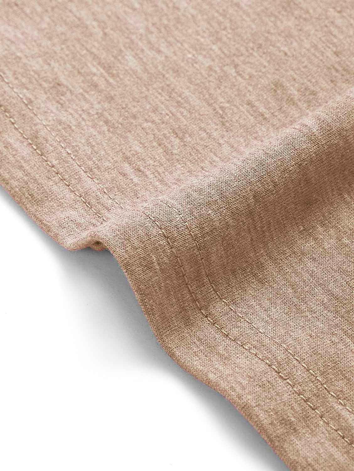 Detalle 2 de Teesho Tshirt Damen Langarm V‑Ausschnitt Baumwollmix