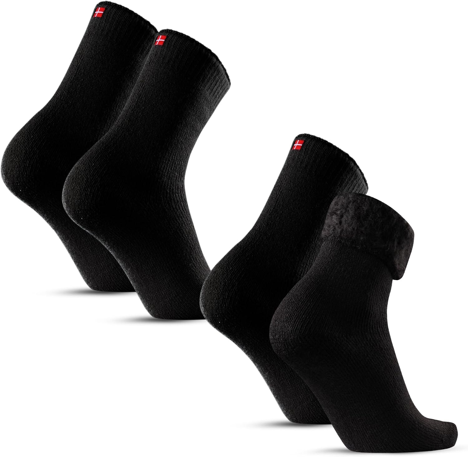 Detalle de Chaussettes DANISH ENDURANCE thermiques, anti-ampoules, lot de 2