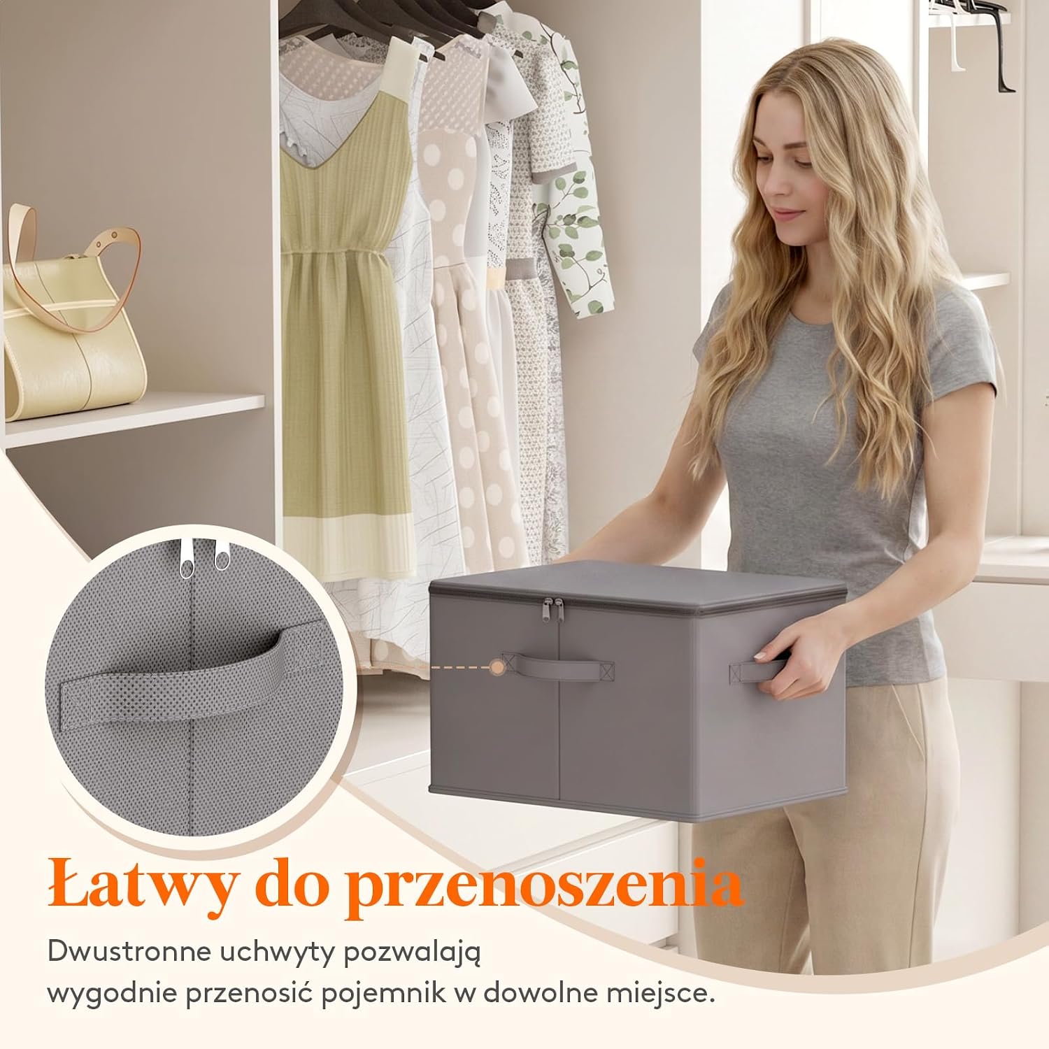 Thumbnail 5 de Lifewit 24300 – składane pudełka do przechowywania 30 l, 4 szt., szare