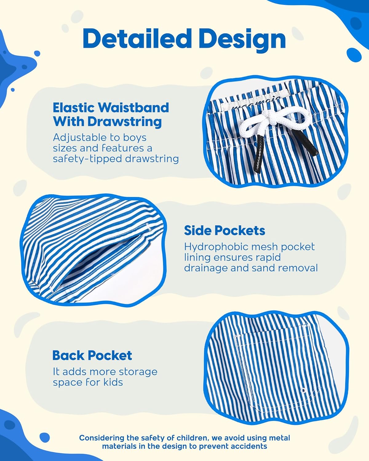 Thumbnail 3 de maamgic Boys Swim Trunks Toddler Swim Shorts: Vibrant Quick-Dry Swimwear for Little Boys