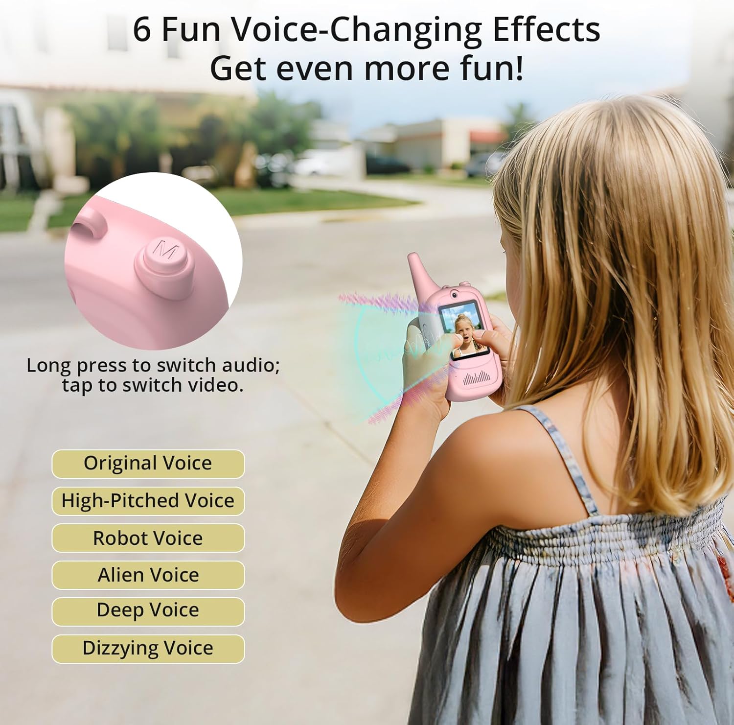 Thumbnail 3 de Anbte Video Walkie Talkies for Kids with Silicone Protective Case (2 Pack) – Long Range, Rechargeable, 3–12 Years