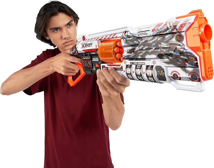 Thumbnail 4 de ZURU XSHOT Skins Lock Blaster — lanzador espuma 16 dardos