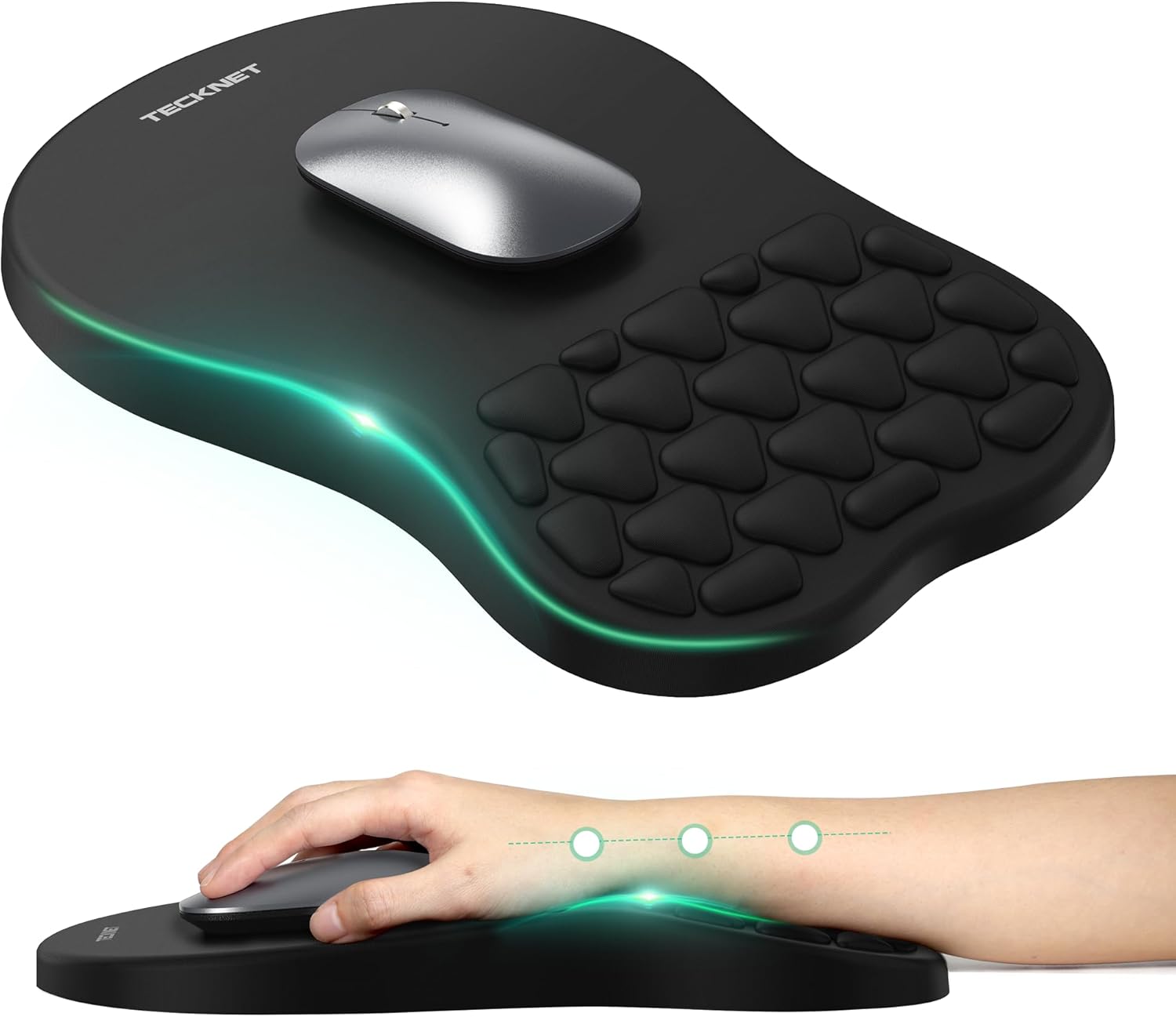 Detalle de TECKNET Mouse Mat Wrist Support 300x200mm