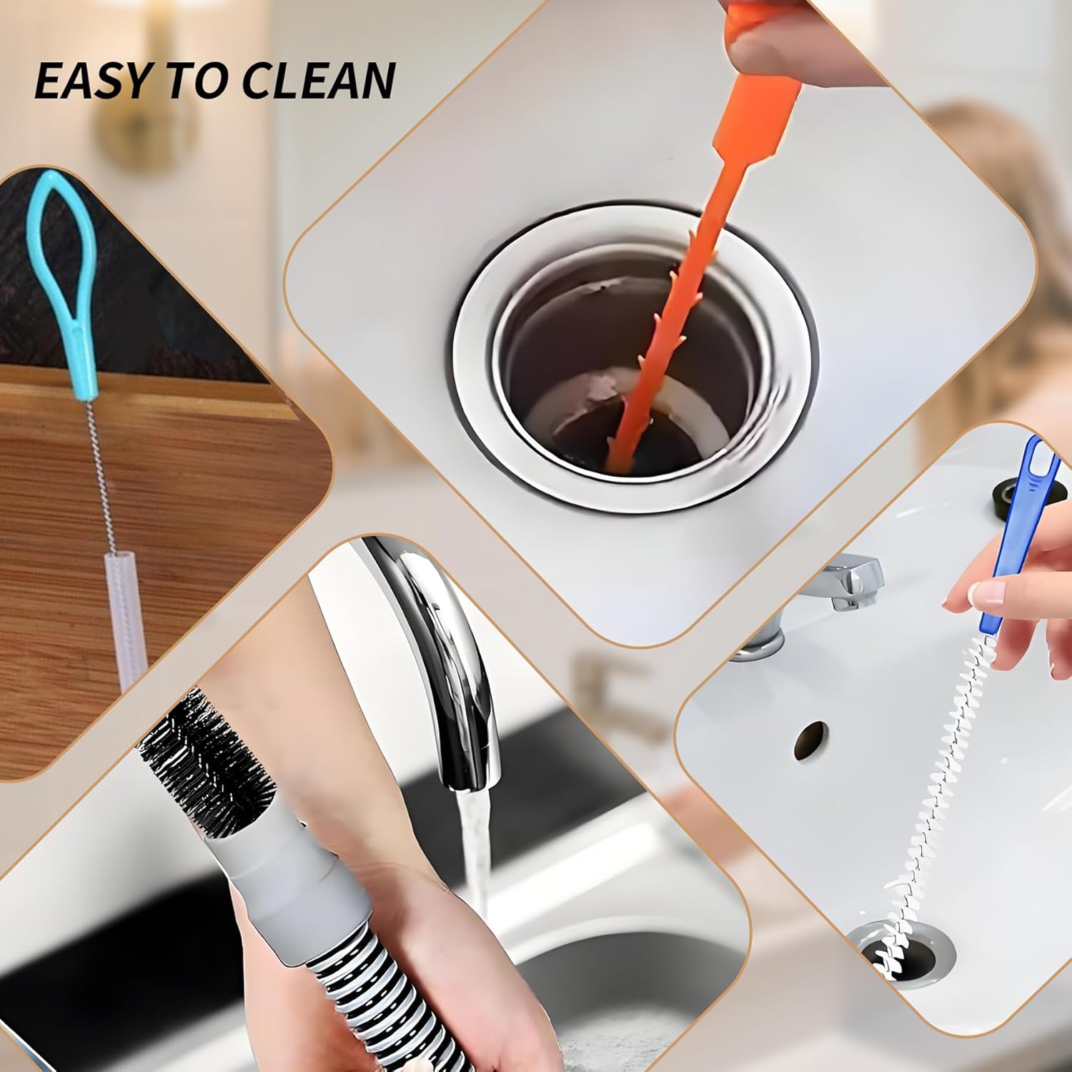 Thumbnail 6 de 6 PCS Drain Unblocker Tools 155 cm set