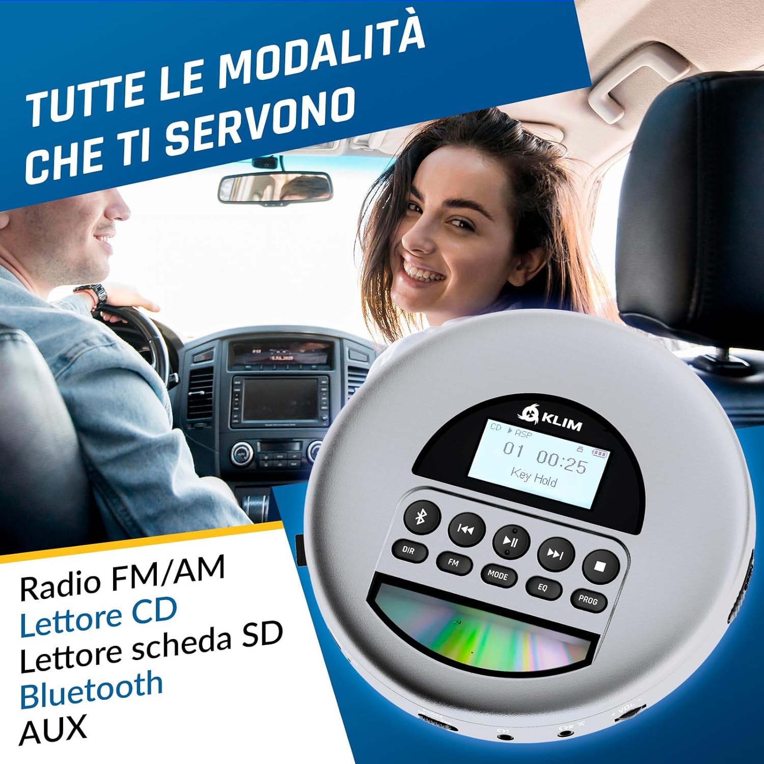 Detalle de KLIM Nomad lettore CD portatile 32 GB