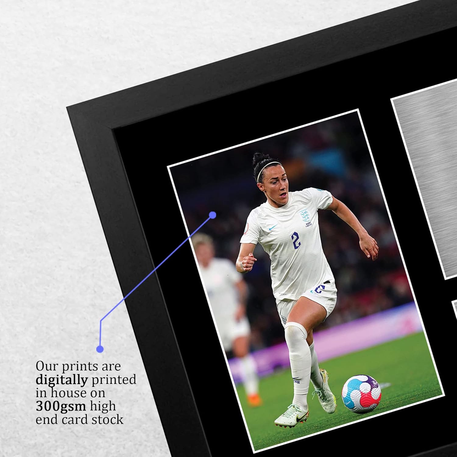 Thumbnail 3 de HWC Trading FR A4 Lucy Bronze Signed Autograph Picture (Framed) for England Fans