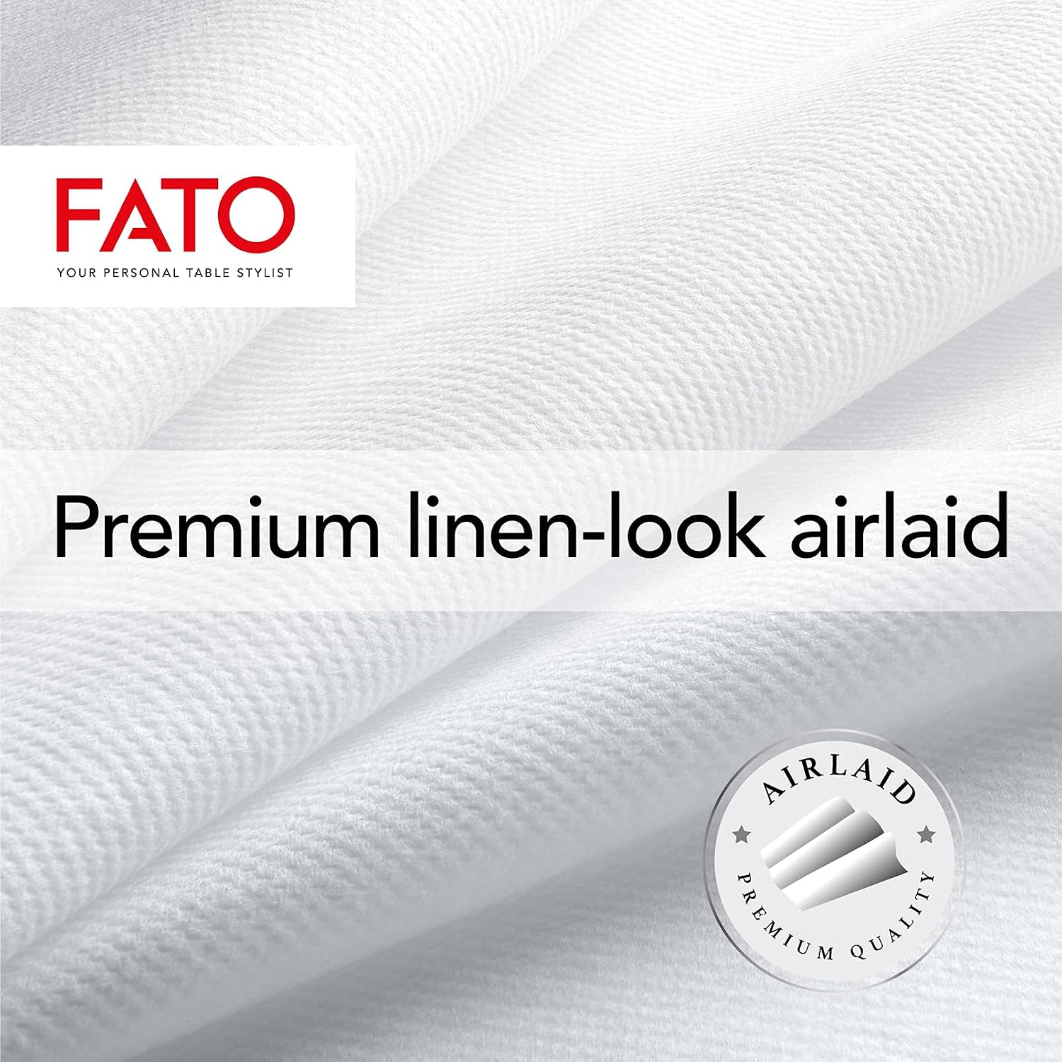 Thumbnail 2 de FATO Dekoro Shade Silver airlaidservetter, 40 x 40 cm, 50-pack