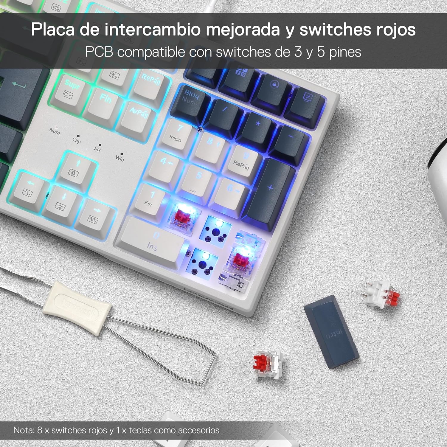 Thumbnail 4 de Redragon K668 RGB Teclado Gaming