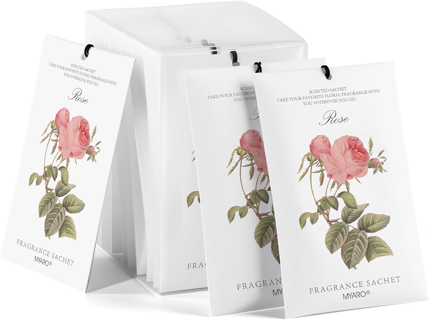 Detalle de MYARO Rose Scented Sachets 12-Pack โ Room Freshener ๐