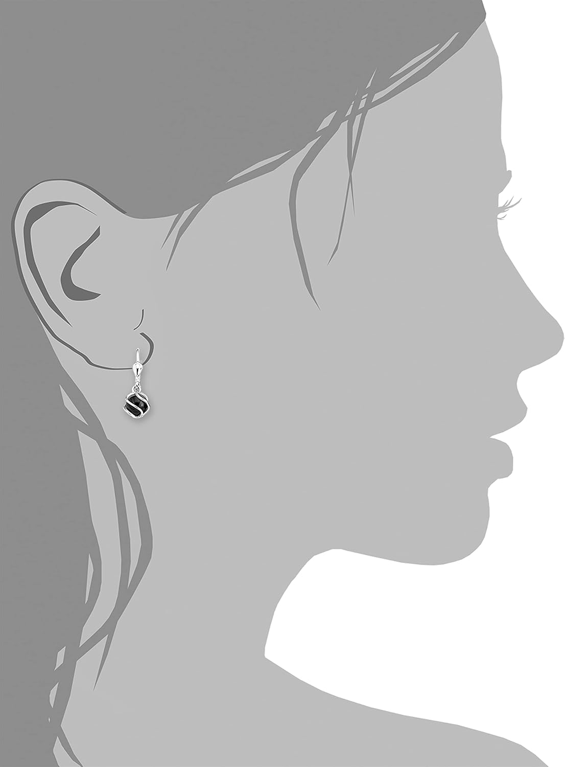 Thumbnail 2 de Amor Ohrhänger 925 Sterling Silber Damen – Zirkonia-Steinchen, mit Box