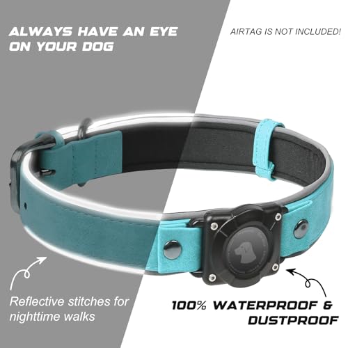Thumbnail 3 de AirTag Dog Collar Leather with AirTag Holder