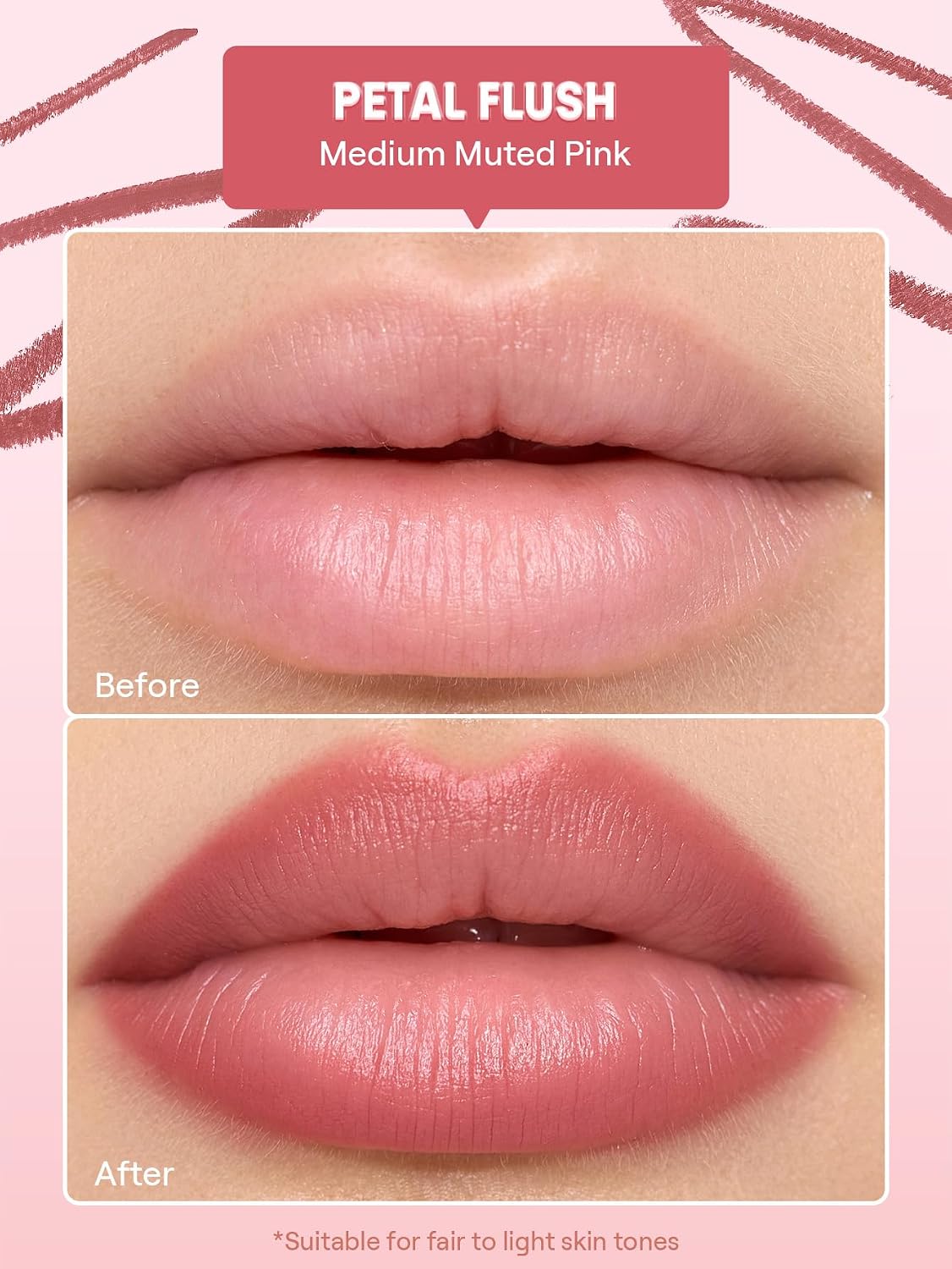 Thumbnail 6 de SHEGLAM Cloudline Blur Lip Liner Long Lasting, Vegan & Cruelty-Free Lip Stain - Petal Flush