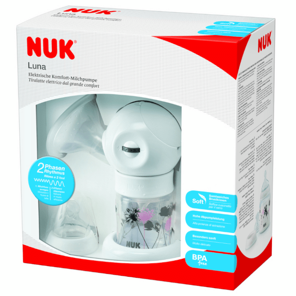 Detalle de Nuk Sacaleches Eléctrico Luna: comodidad y practicidad para la extracción de leche