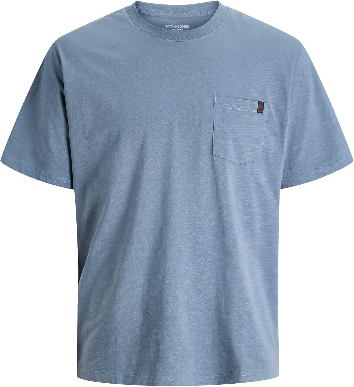 Detalle de JACK & JONES Jjedover Slub Tee SS Noos Uomo: maglietta basic per outfit rilassato
