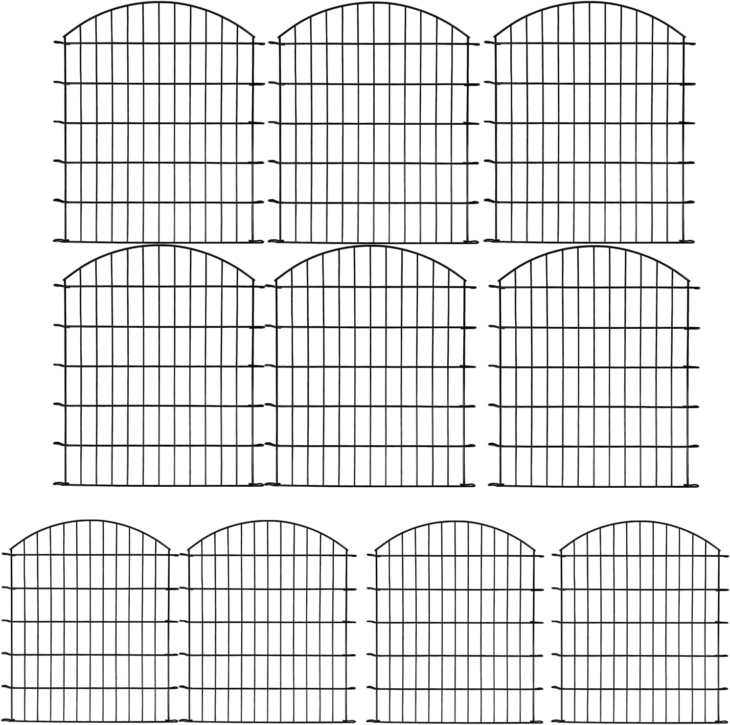 Thumbnail 3 de Thealyn Decorative Garden Fence (81cm H x 71cm W) – 10 Panels, 7m Total Length