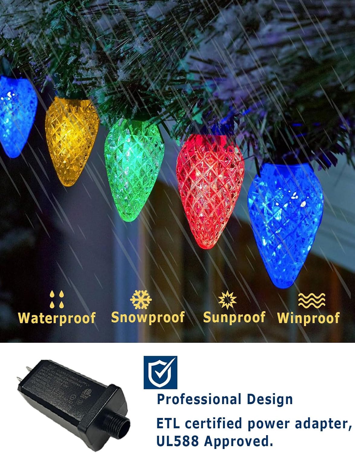 Thumbnail 6 de RGB C9 Christmas String Lights 100 LED