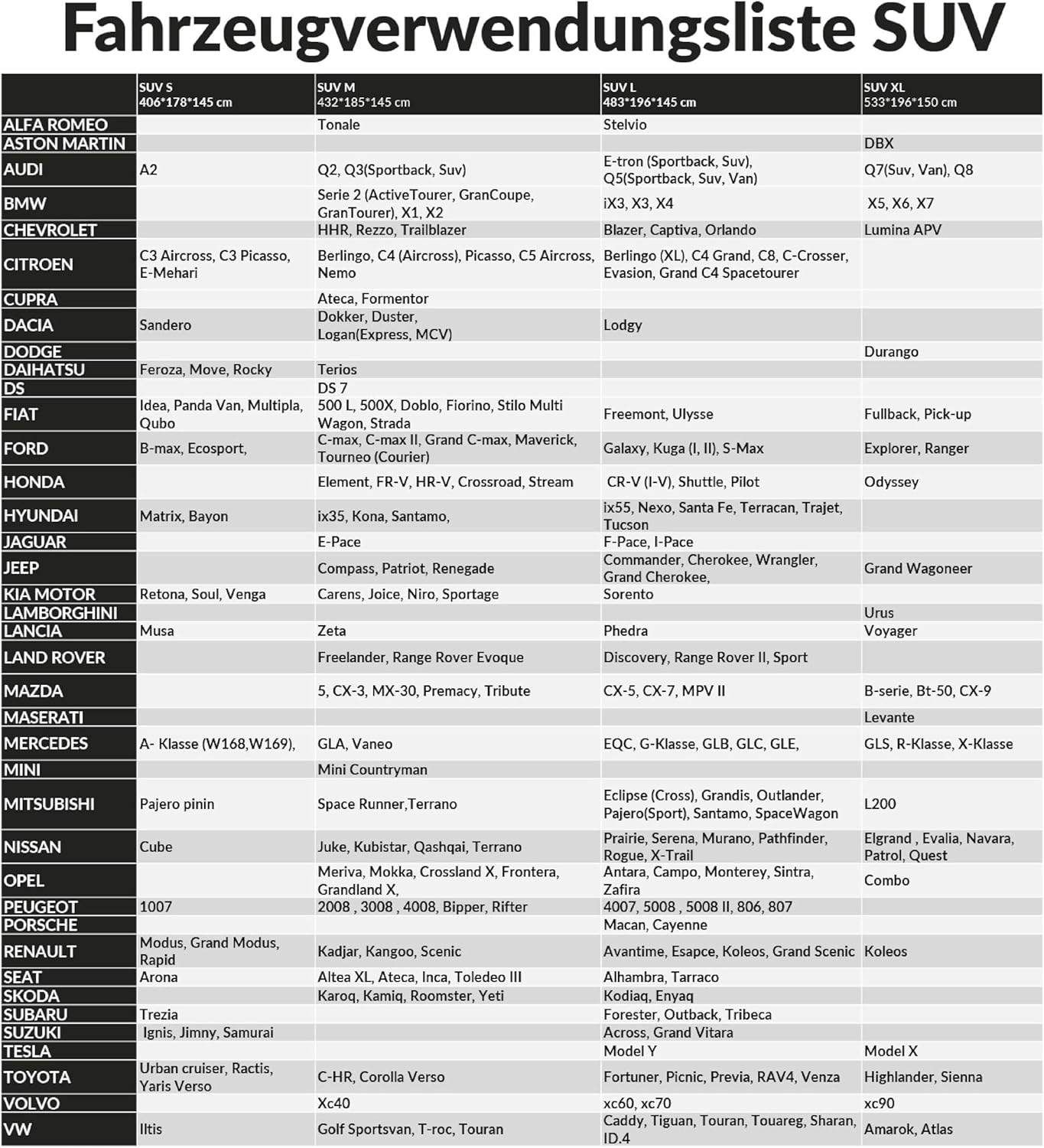 Detalle de Upgrade4cars Autoabdeckung Outdoor Vollgarage – SUV Größe M (432 × 185 × 145 cm)
