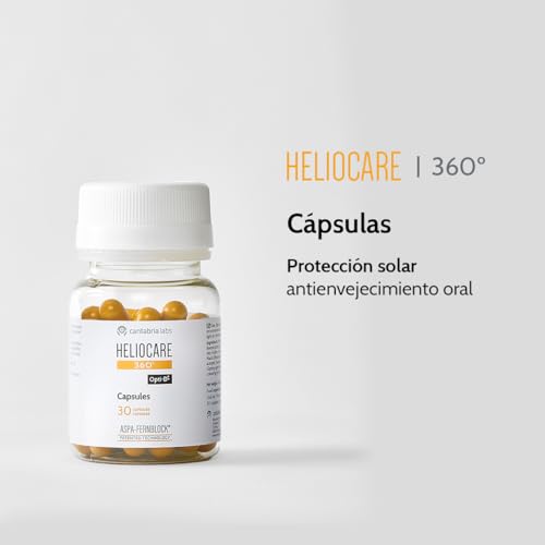 Thumbnail 1 de Heliocare 360° Cápsulas de Cantabria Labs: protección solar oral para prevenir el fotoenvejecimiento (30 cápsulas)