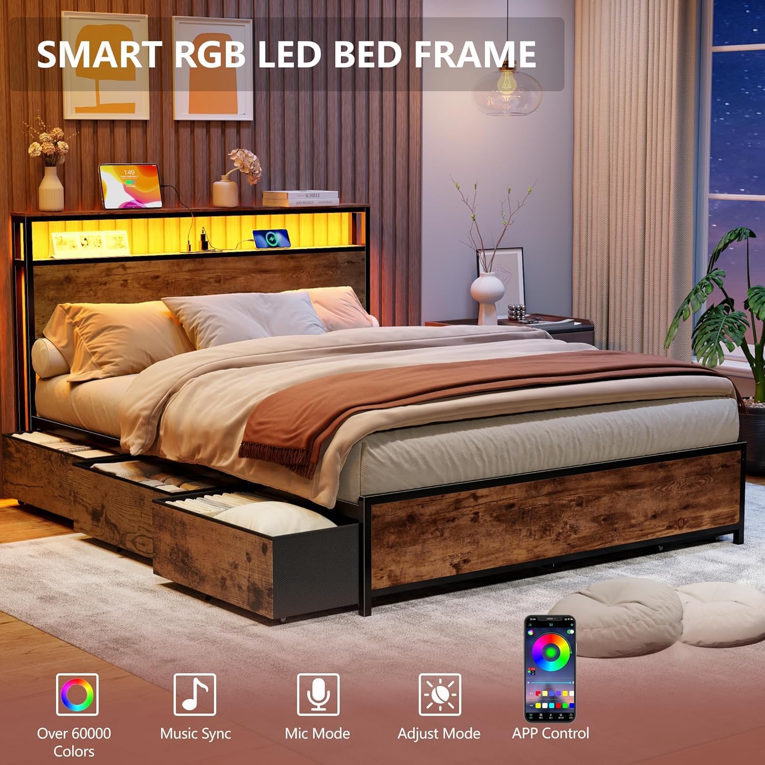 Detalle de Forestell Queen Bed Frame