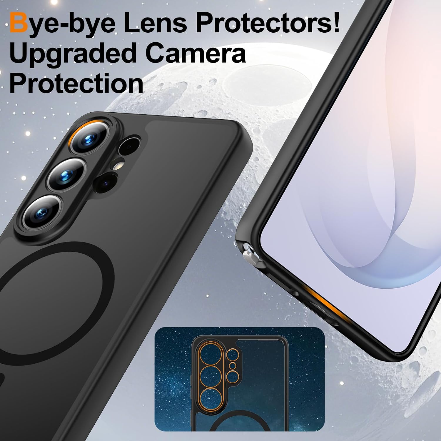 Detalle 2 de Samsung Galaxy S26 Ultra Case with Magnetic Shockproof Protection, MagSafe Compatibility and Screen Protectors