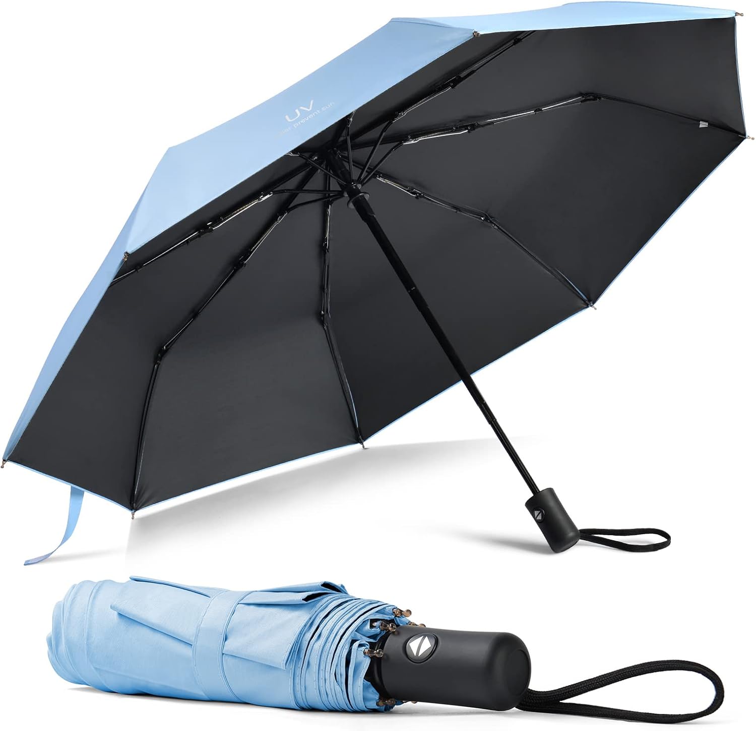 Detalle de Vicloon Regenschirm Taschenschirm 100 cm