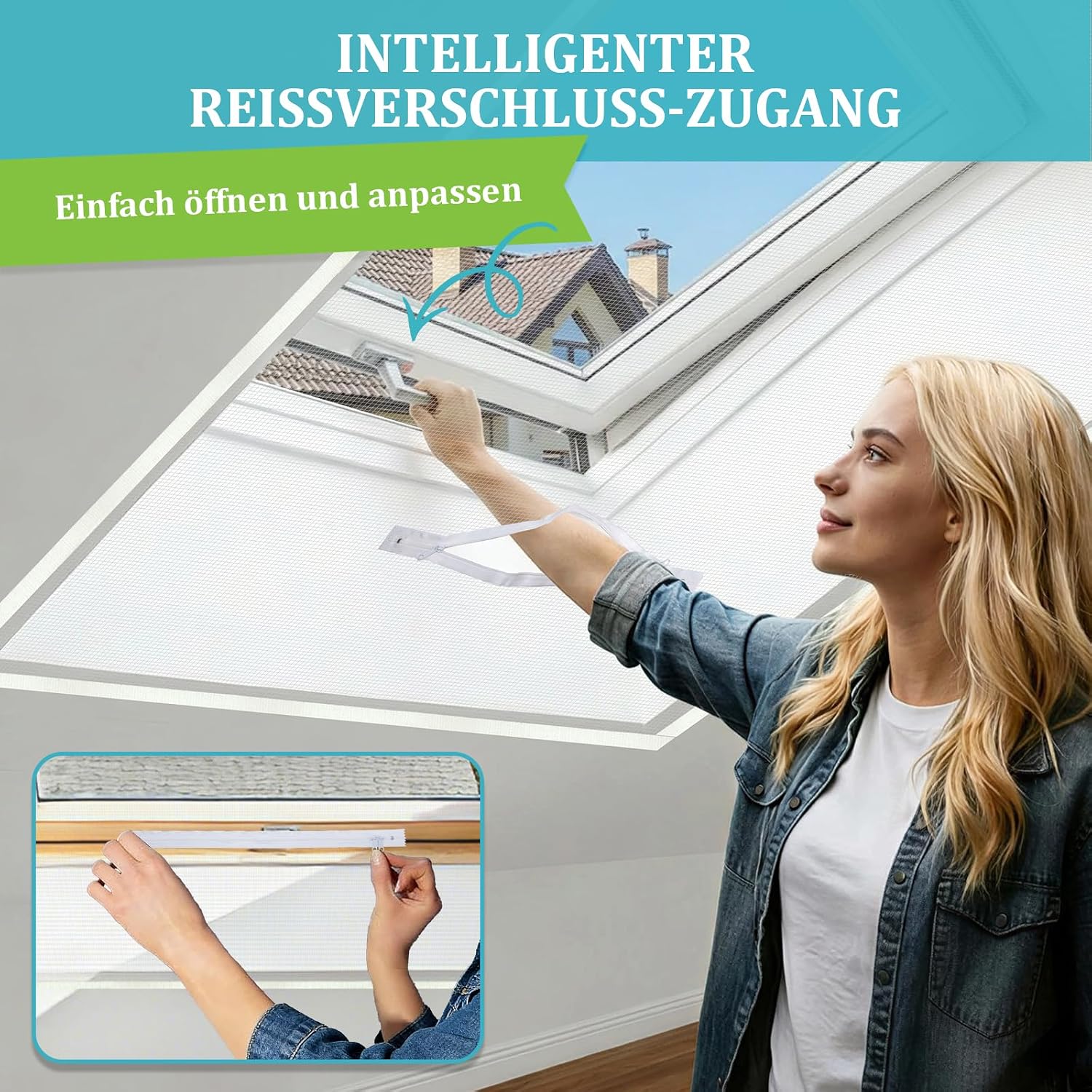 Thumbnail 6 de Apalus Dachfenster Fliegengitter 130x150